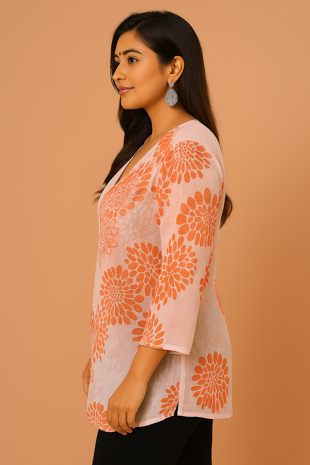 Peach Blossom Aura Tunic